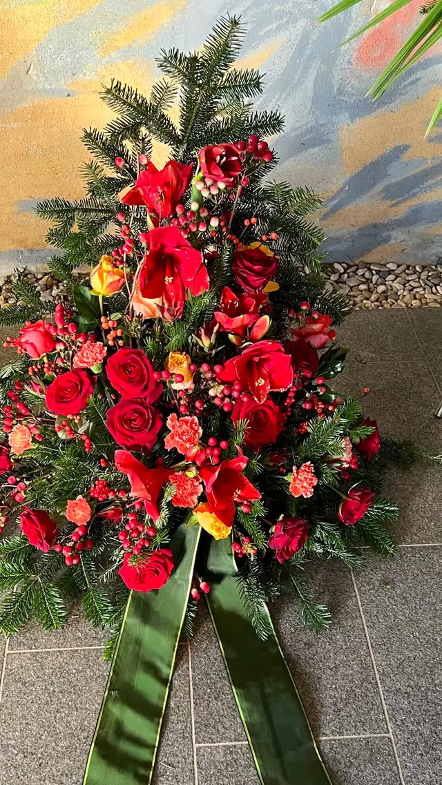 Blumengesteck für die Aufbahrung